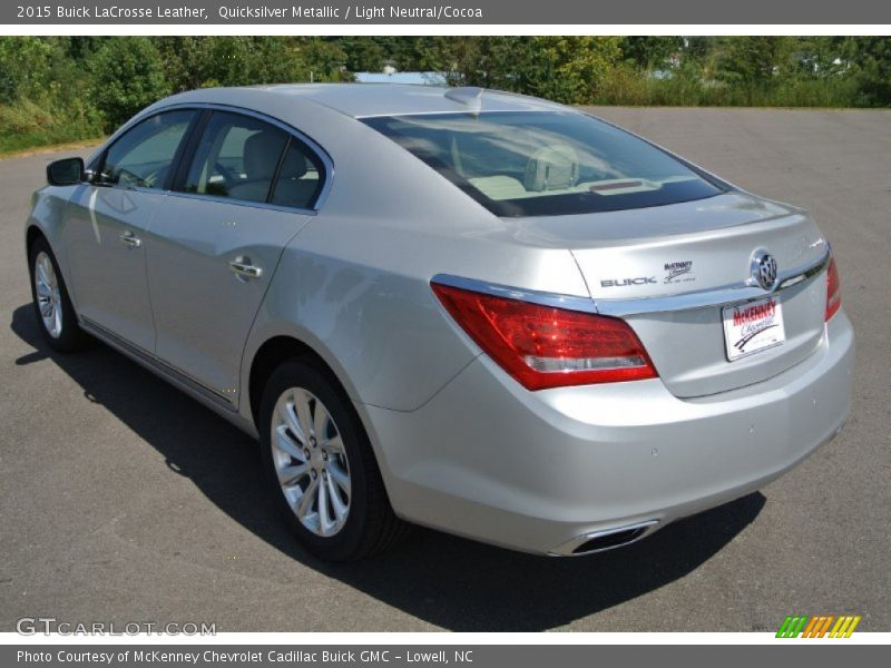 Quicksilver Metallic / Light Neutral/Cocoa 2015 Buick LaCrosse Leather