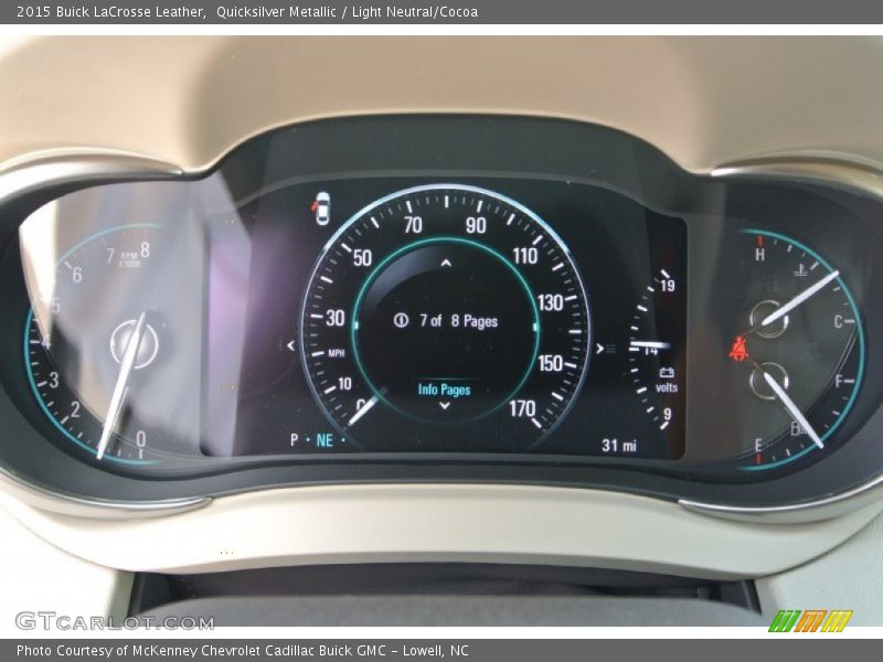 Quicksilver Metallic / Light Neutral/Cocoa 2015 Buick LaCrosse Leather