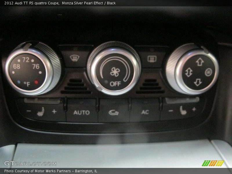 Controls of 2012 TT RS quattro Coupe