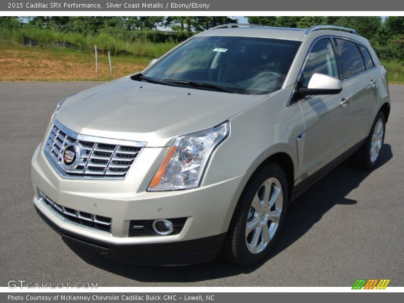 Silver Coast Metallic / Ebony/Ebony 2015 Cadillac SRX Performance