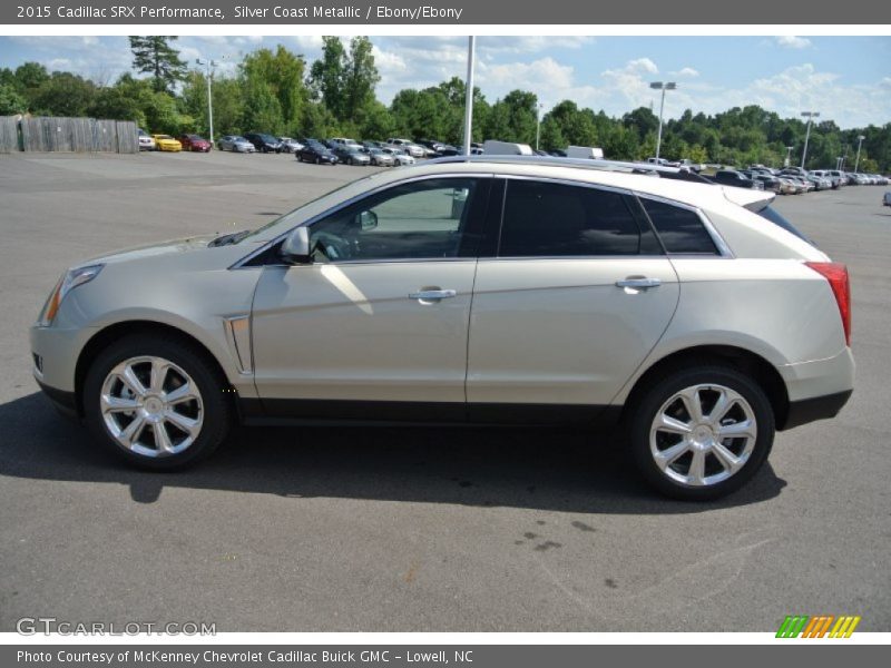 Silver Coast Metallic / Ebony/Ebony 2015 Cadillac SRX Performance