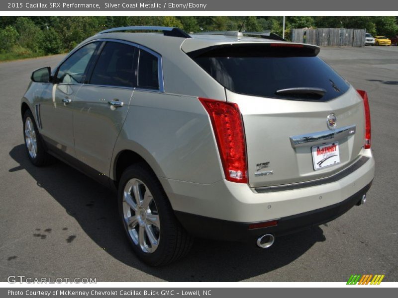 Silver Coast Metallic / Ebony/Ebony 2015 Cadillac SRX Performance