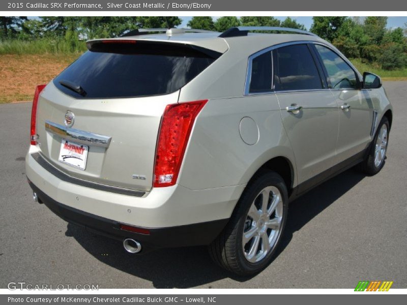 Silver Coast Metallic / Ebony/Ebony 2015 Cadillac SRX Performance