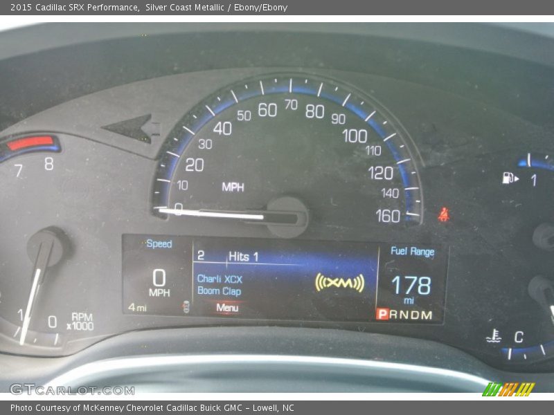 Silver Coast Metallic / Ebony/Ebony 2015 Cadillac SRX Performance