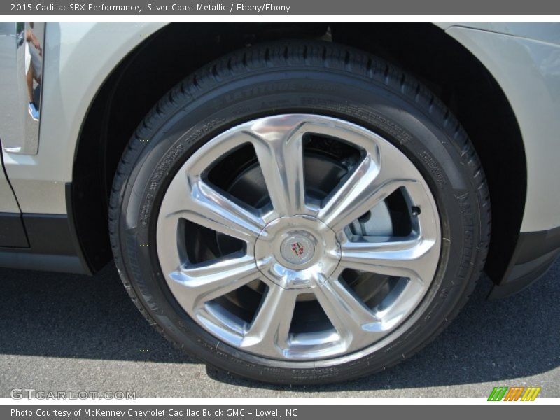 Silver Coast Metallic / Ebony/Ebony 2015 Cadillac SRX Performance