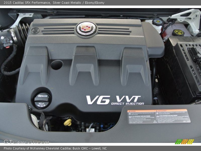 Silver Coast Metallic / Ebony/Ebony 2015 Cadillac SRX Performance