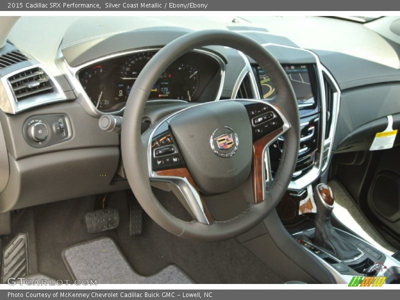 Silver Coast Metallic / Ebony/Ebony 2015 Cadillac SRX Performance