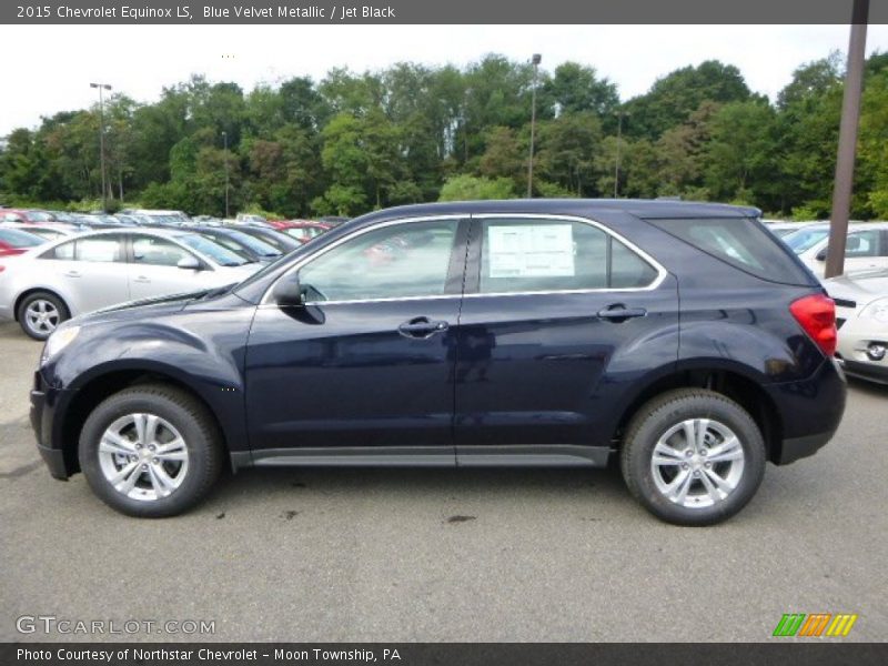 Blue Velvet Metallic / Jet Black 2015 Chevrolet Equinox LS