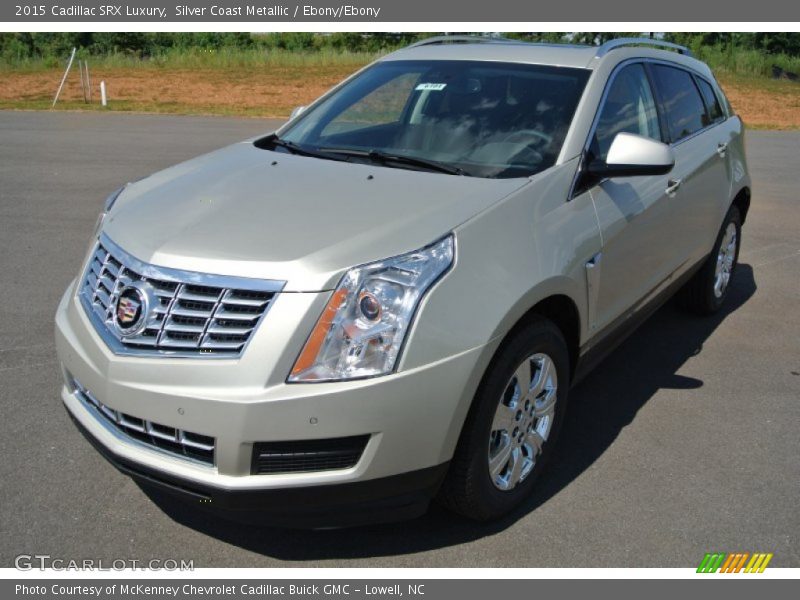 Silver Coast Metallic / Ebony/Ebony 2015 Cadillac SRX Luxury