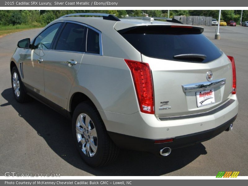 Silver Coast Metallic / Ebony/Ebony 2015 Cadillac SRX Luxury