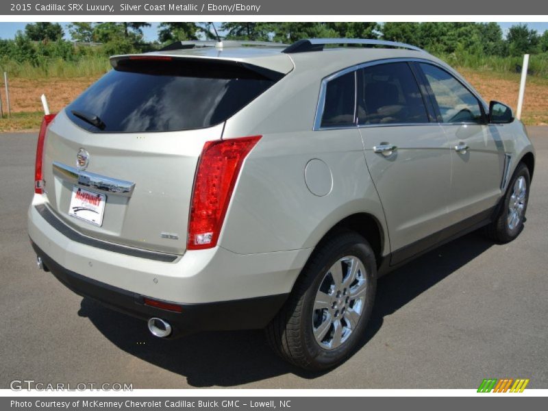 Silver Coast Metallic / Ebony/Ebony 2015 Cadillac SRX Luxury