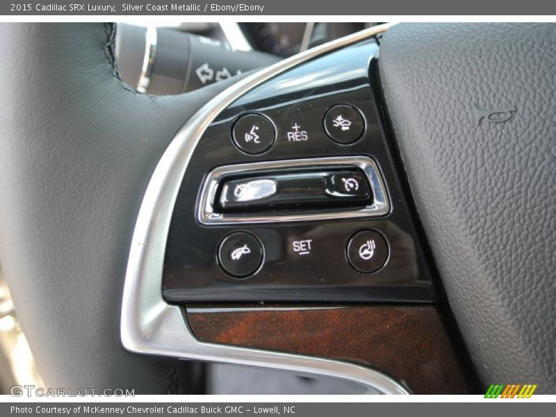Silver Coast Metallic / Ebony/Ebony 2015 Cadillac SRX Luxury