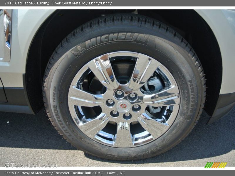 Silver Coast Metallic / Ebony/Ebony 2015 Cadillac SRX Luxury