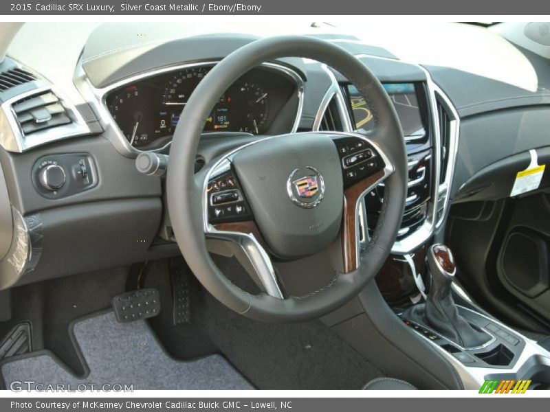 Silver Coast Metallic / Ebony/Ebony 2015 Cadillac SRX Luxury