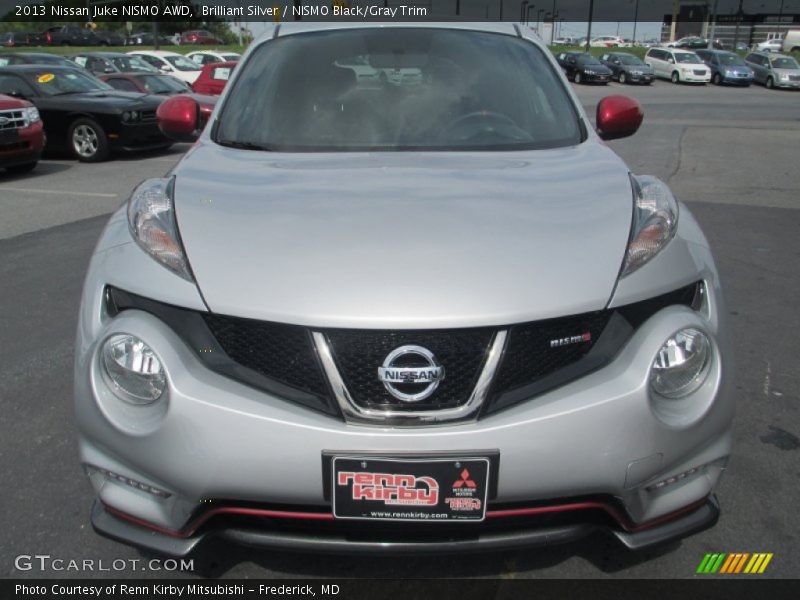 Brilliant Silver / NISMO Black/Gray Trim 2013 Nissan Juke NISMO AWD