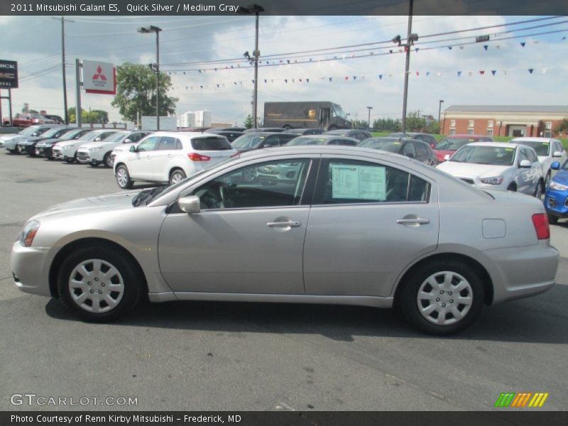 Quick Silver / Medium Gray 2011 Mitsubishi Galant ES