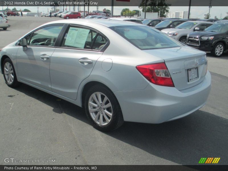 Cool Mist Metallic / Gray 2012 Honda Civic EX-L Sedan