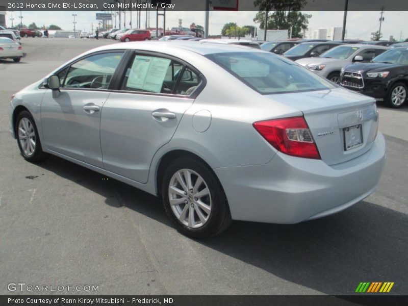 Cool Mist Metallic / Gray 2012 Honda Civic EX-L Sedan