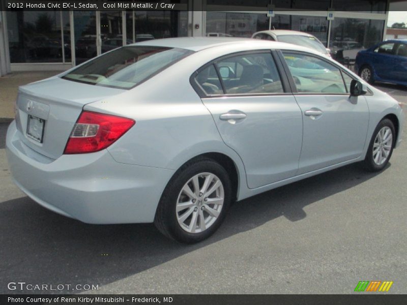 Cool Mist Metallic / Gray 2012 Honda Civic EX-L Sedan