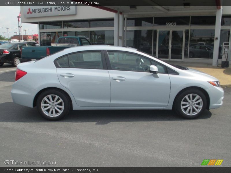 Cool Mist Metallic / Gray 2012 Honda Civic EX-L Sedan