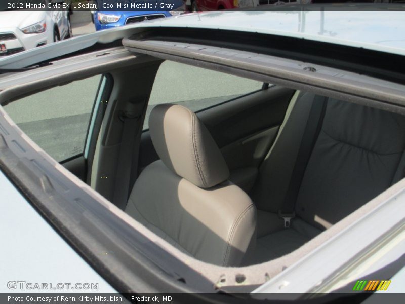 Cool Mist Metallic / Gray 2012 Honda Civic EX-L Sedan