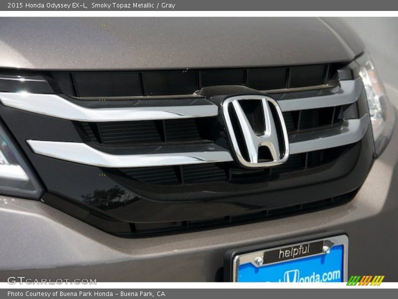 Smoky Topaz Metallic / Gray 2015 Honda Odyssey EX-L