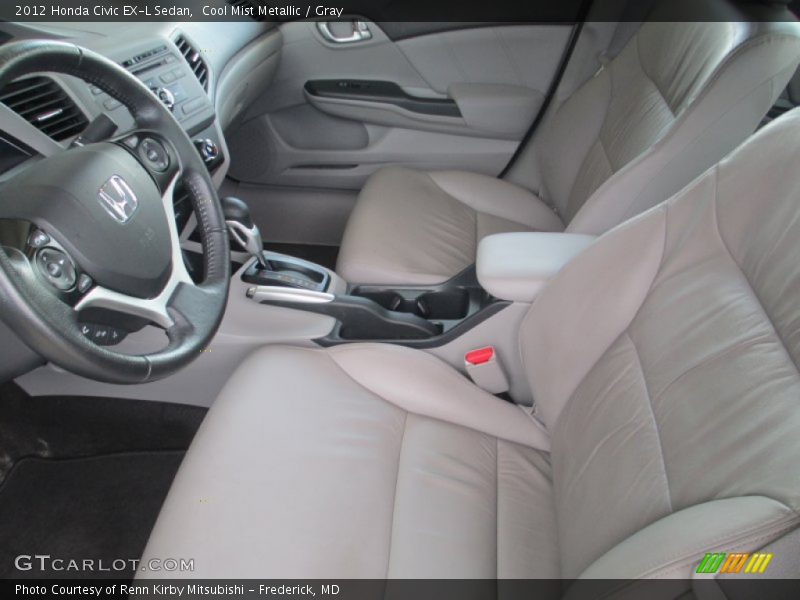 Cool Mist Metallic / Gray 2012 Honda Civic EX-L Sedan