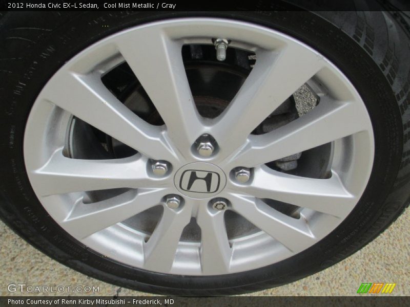 Cool Mist Metallic / Gray 2012 Honda Civic EX-L Sedan