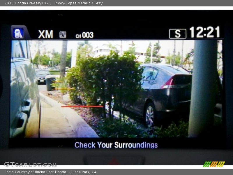 Smoky Topaz Metallic / Gray 2015 Honda Odyssey EX-L