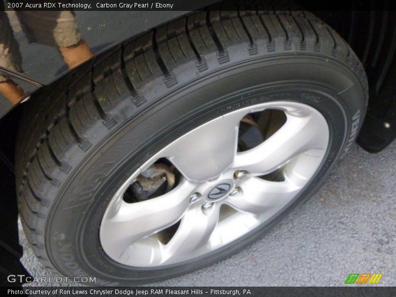 Carbon Gray Pearl / Ebony 2007 Acura RDX Technology