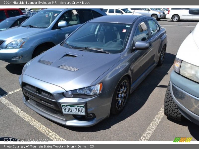 Mercury Gray / Black 2014 Mitsubishi Lancer Evolution MR