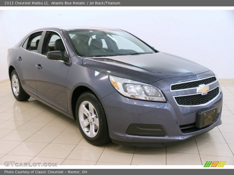 Atlantis Blue Metallic / Jet Black/Titanium 2013 Chevrolet Malibu LS