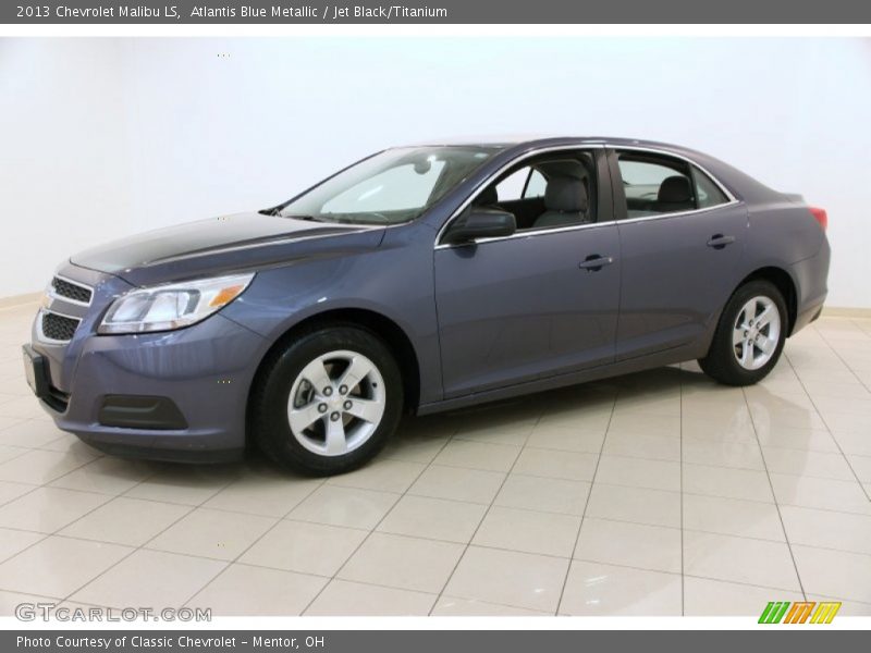 Atlantis Blue Metallic / Jet Black/Titanium 2013 Chevrolet Malibu LS
