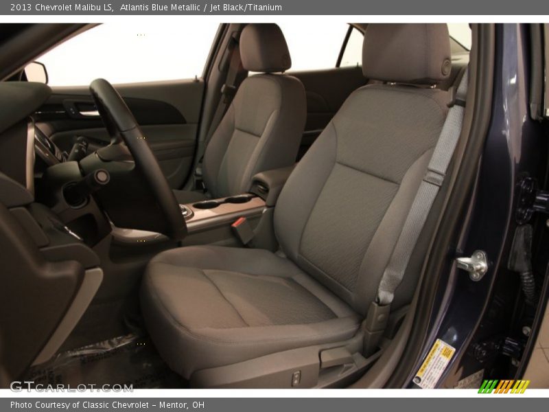 Atlantis Blue Metallic / Jet Black/Titanium 2013 Chevrolet Malibu LS