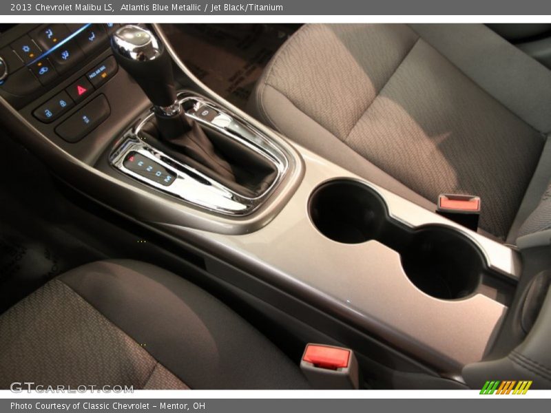 Atlantis Blue Metallic / Jet Black/Titanium 2013 Chevrolet Malibu LS