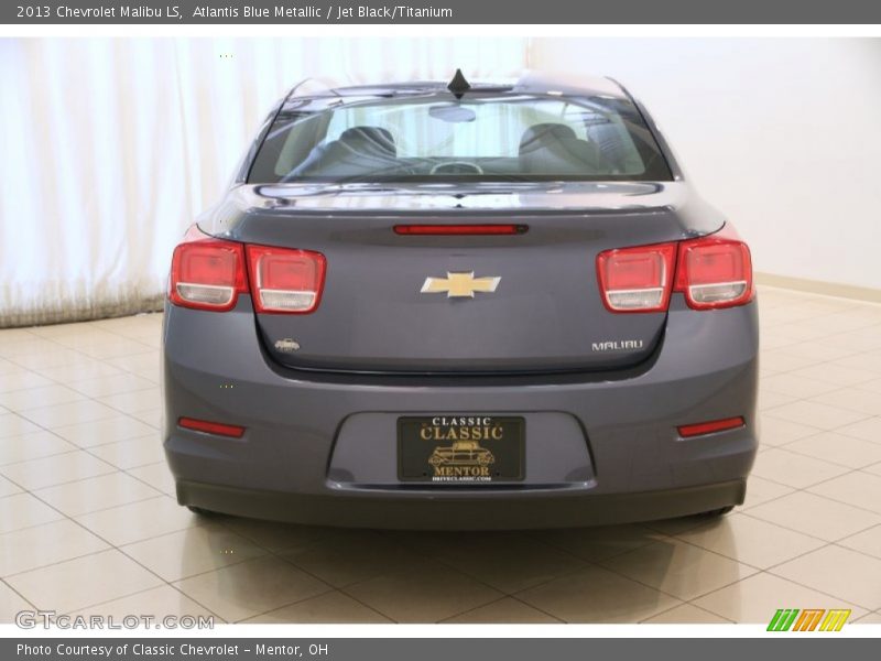 Atlantis Blue Metallic / Jet Black/Titanium 2013 Chevrolet Malibu LS