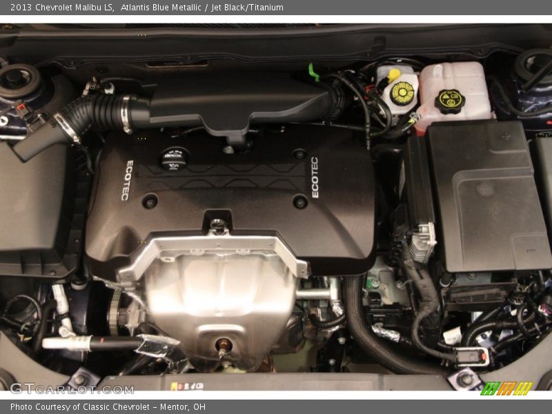 Atlantis Blue Metallic / Jet Black/Titanium 2013 Chevrolet Malibu LS