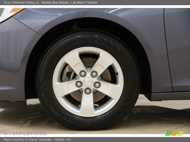 Atlantis Blue Metallic / Jet Black/Titanium 2013 Chevrolet Malibu LS