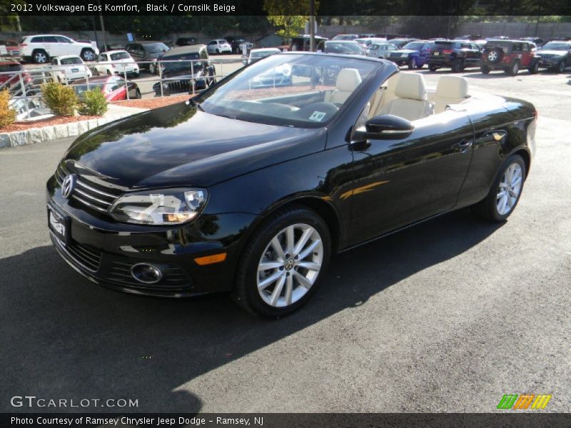 Black / Cornsilk Beige 2012 Volkswagen Eos Komfort
