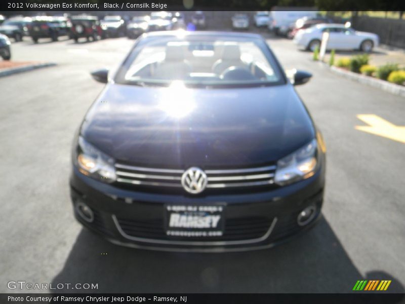 Black / Cornsilk Beige 2012 Volkswagen Eos Komfort