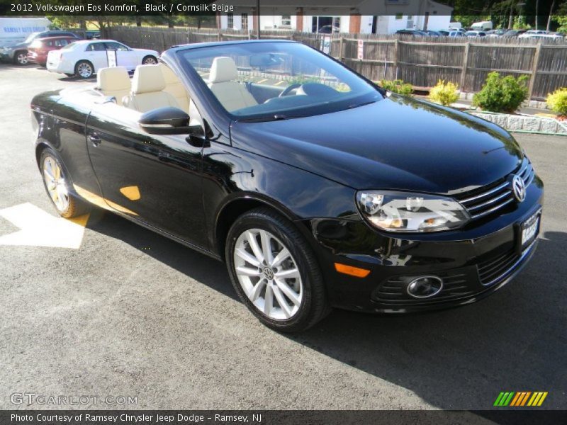 Black / Cornsilk Beige 2012 Volkswagen Eos Komfort