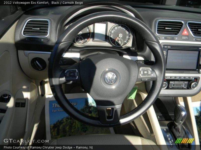 Black / Cornsilk Beige 2012 Volkswagen Eos Komfort