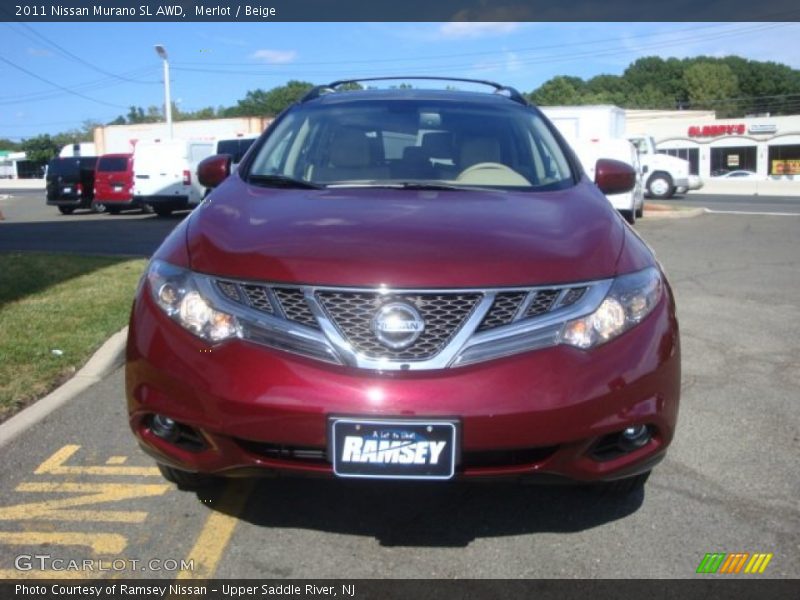 Merlot / Beige 2011 Nissan Murano SL AWD