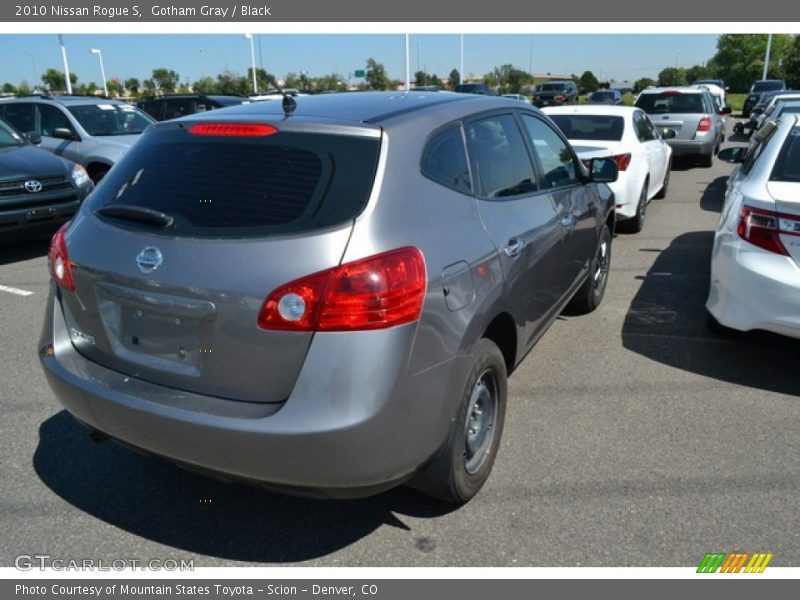 Gotham Gray / Black 2010 Nissan Rogue S