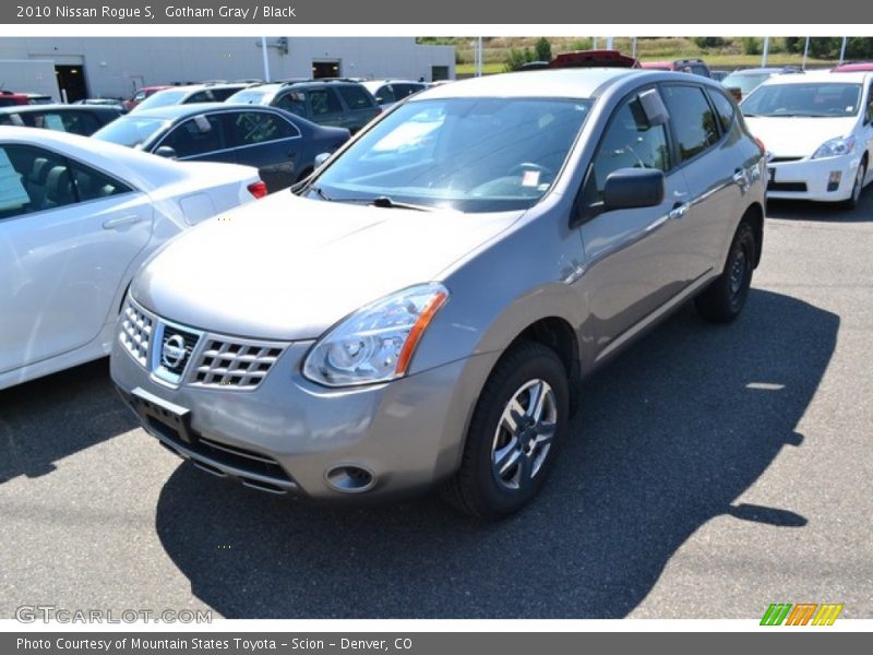 Gotham Gray / Black 2010 Nissan Rogue S