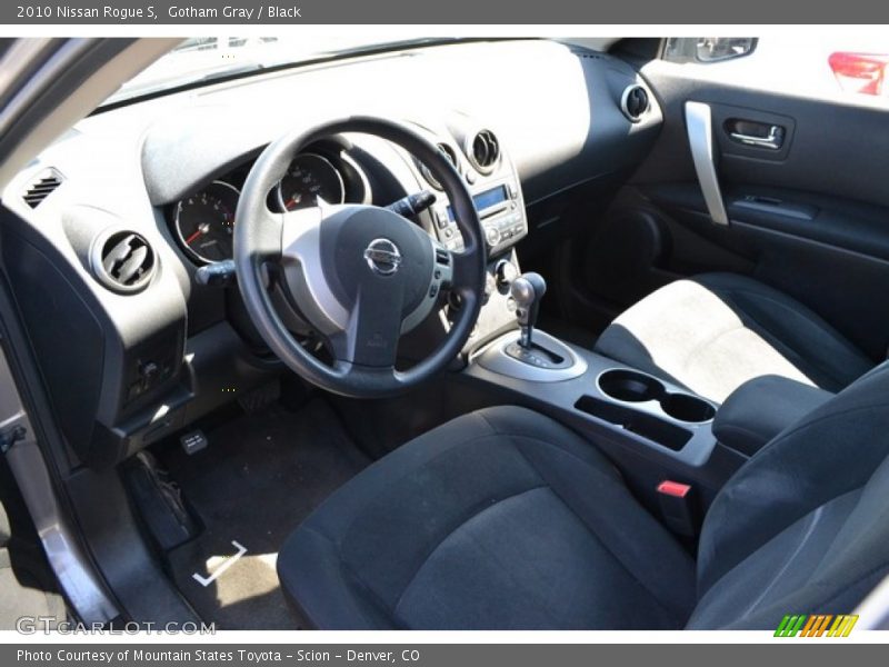 Gotham Gray / Black 2010 Nissan Rogue S