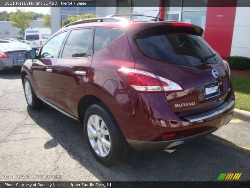 Merlot / Beige 2011 Nissan Murano SL AWD