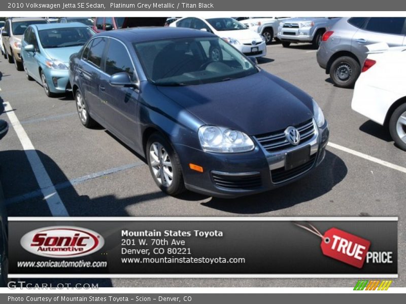 Platinum Grey Metallic / Titan Black 2010 Volkswagen Jetta SE Sedan