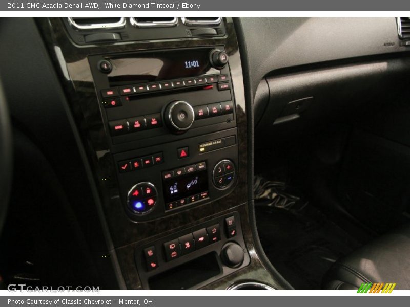 White Diamond Tintcoat / Ebony 2011 GMC Acadia Denali AWD