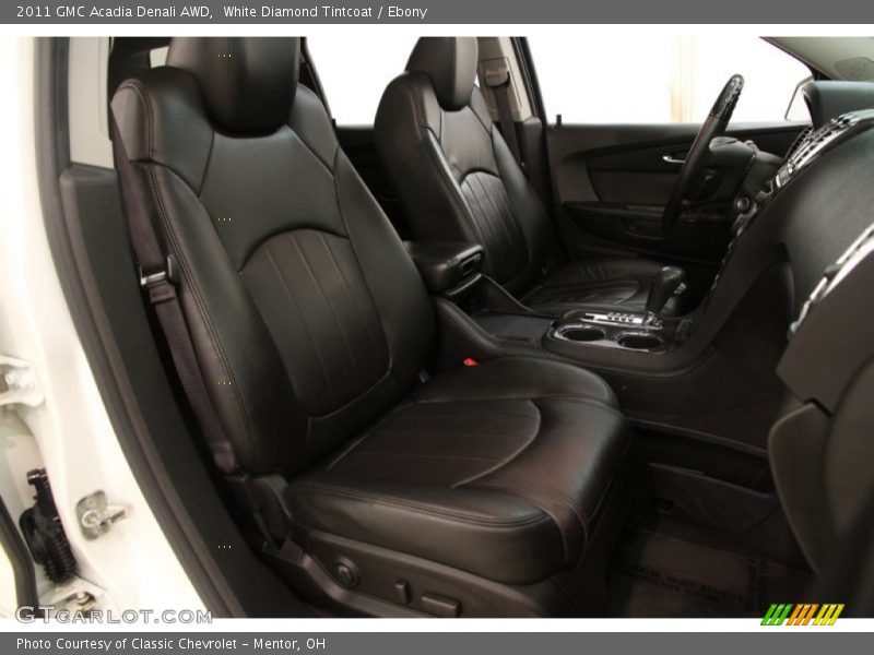 White Diamond Tintcoat / Ebony 2011 GMC Acadia Denali AWD
